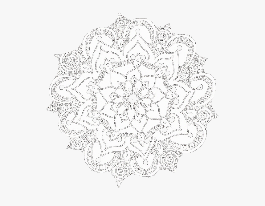 Transparent Mandala Overlay Png - Transparent Background Mandala Png White, Png Download, Free Download
