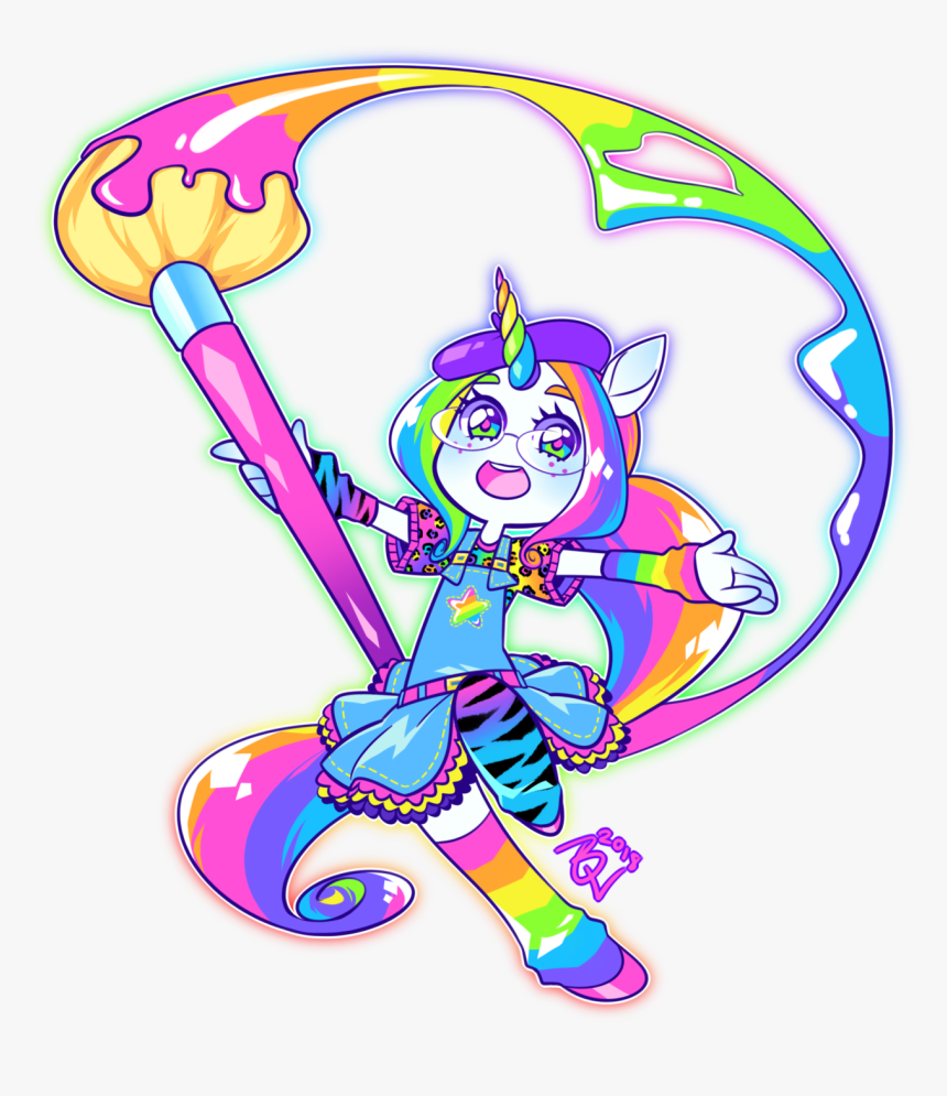 Lisa Frank Unicorn Png - Cartoon, Transparent Png, Free Download