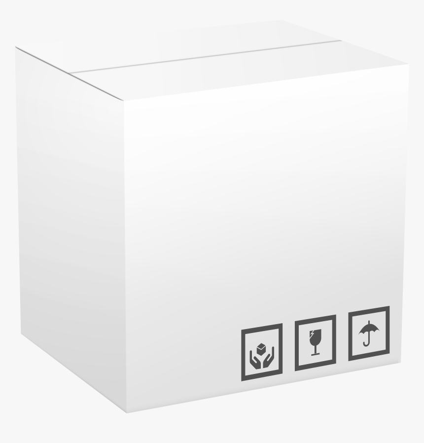 White Cardboard Box Png Clip Art, Transparent Png, Free Download