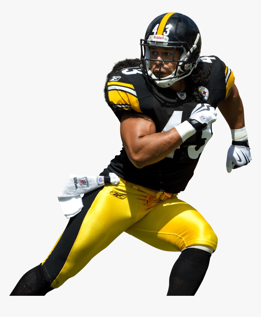 Animated Football Players Nfl Pictures And Ideas On - Troy Polamalu Pittsburgh Steelers Art, HD Png Download, Free Download