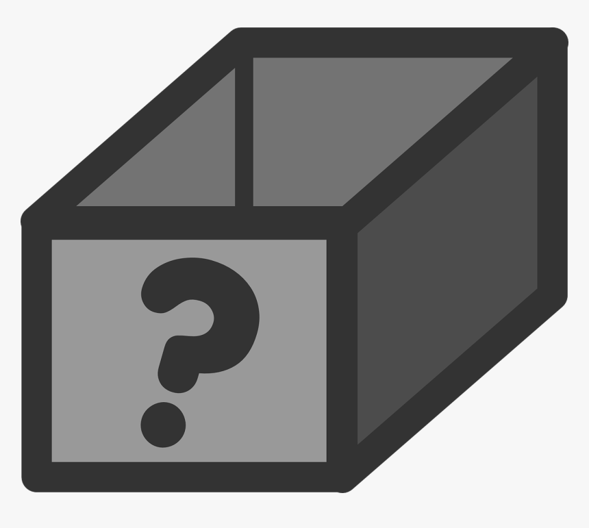 Box, Question Mark, Design, Black, Grey, Concept - Question Mark Box Icon, HD Png Download, Free Download