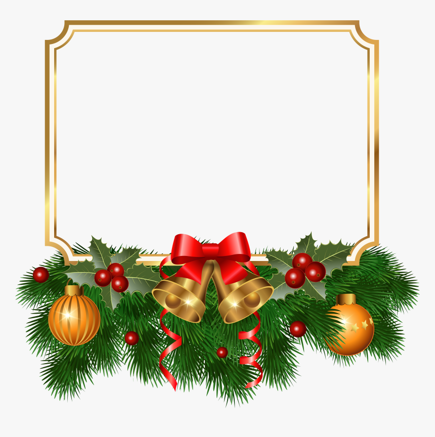 Red Christmas Photo Frame, HD Png Download, Free Download