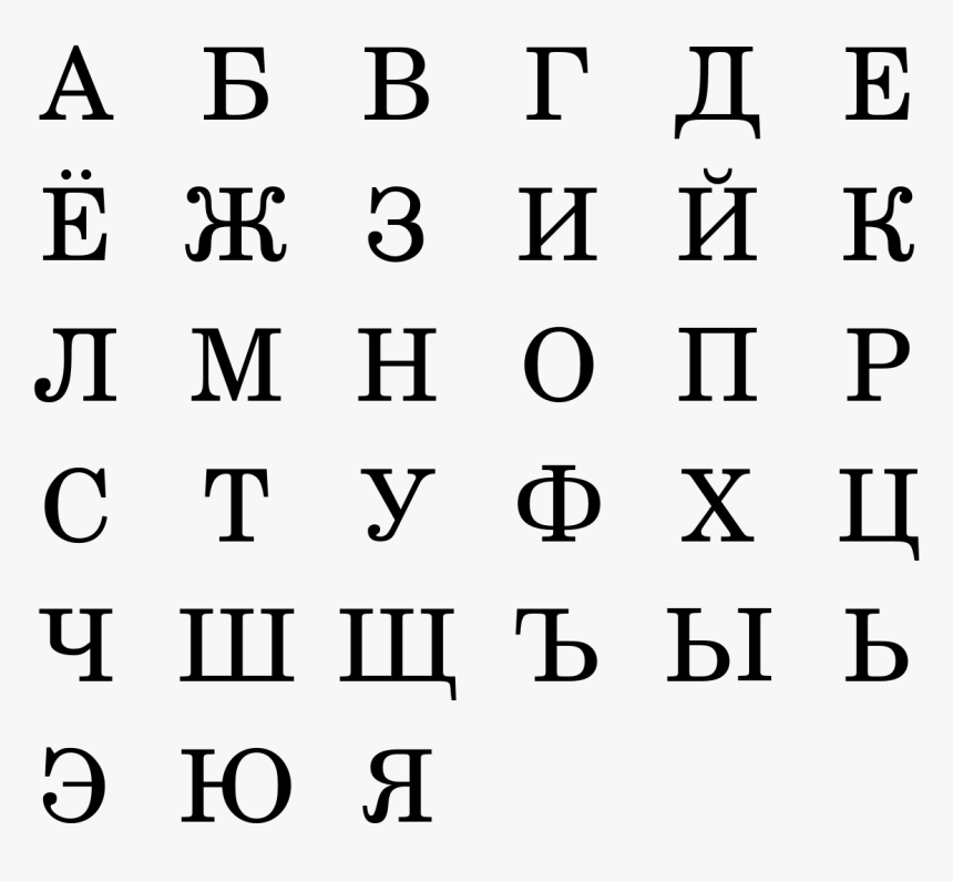 Russian Alphabet, HD Png Download, Free Download