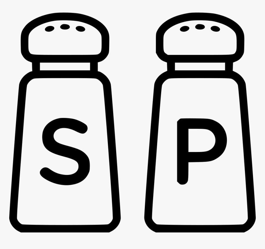 Transparent Salt And Pepper Clipart - Salt And Pepper Shakers C...
