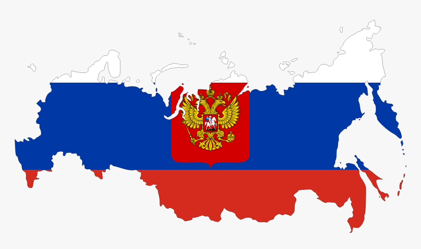 Russia Flag Map Clip Arts - Russian Flag And Map, HD Png Download, Free Download