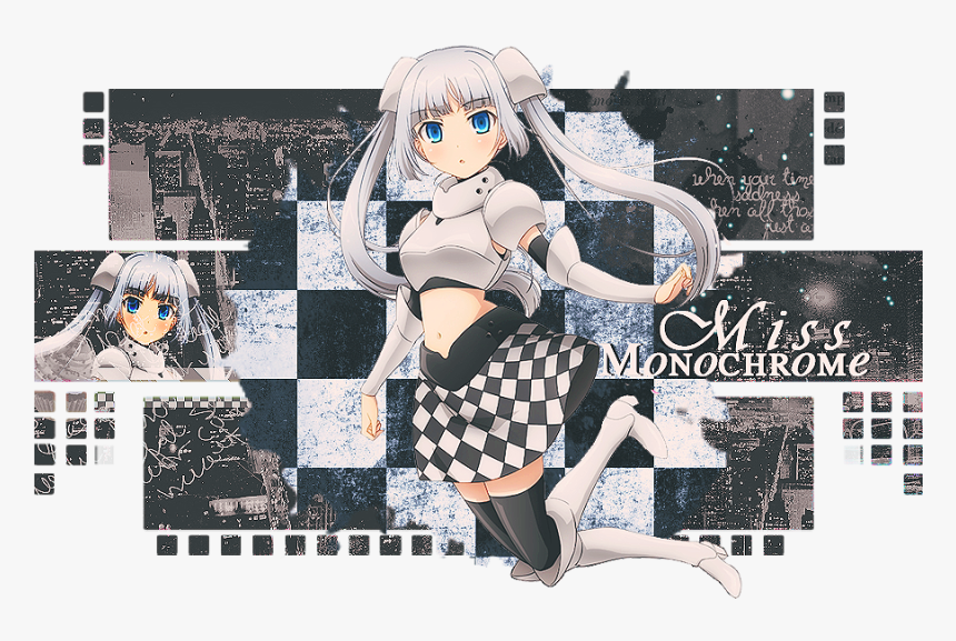 Transparent Miss Monochrome Png - Anime, Png Download, Free Download