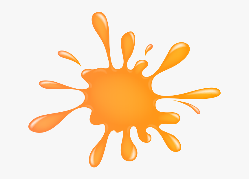 Largest Collection Of Free To Edit Splat Stickers On - Paint Splash Orange Clipart, HD Png Download, Free Download