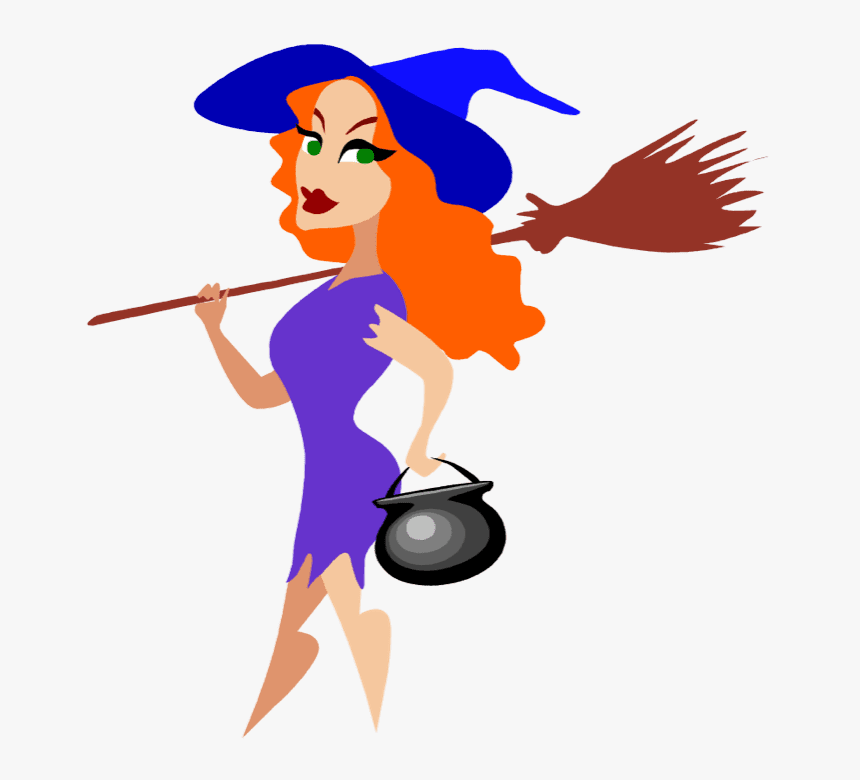 Sexy Witch Clip Art, HD Png Download - kindpng.