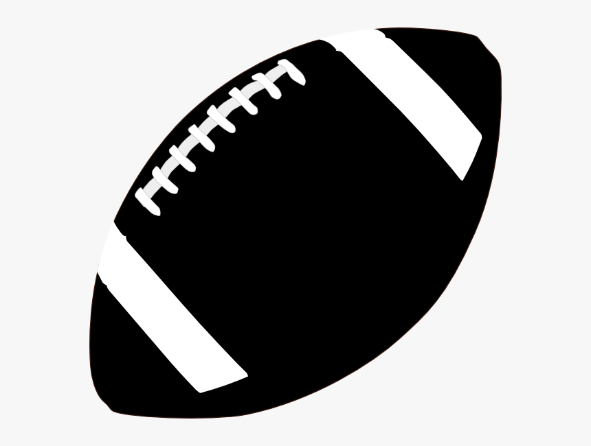 Football Clip Art With Transparent Background 4 - Football Clipart Black And White, HD Png Download, Free Download