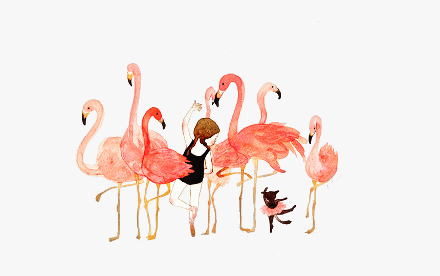 Water Color Flamingo Transparent Background, HD Png Download, Free Download