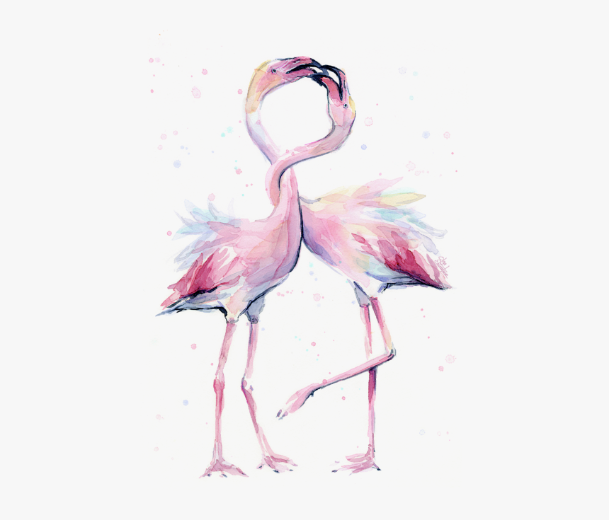 Watercolor Flamingo Png, Transparent Png, Free Download