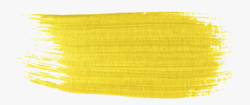 Yellow Paint Splash Png - Yellow Brush Stroke Png, Transparent Png, Free Download