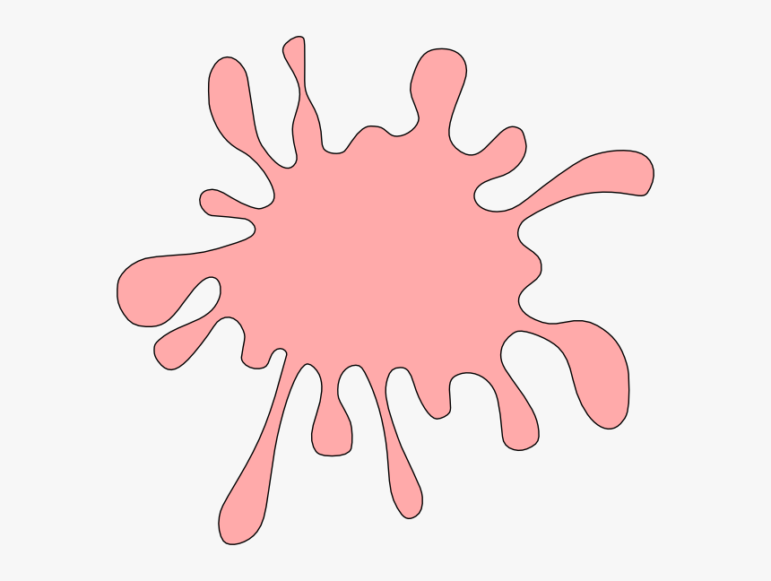 Paint Splash Orange Png - Pink Splat Clipart, Transparent Png, Free Download