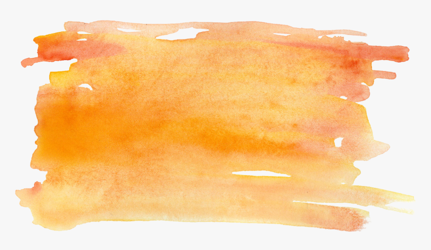 Watercolor Painting Tpe2636 Orange - Orange Water Color Png, Transparent Png, Free Download