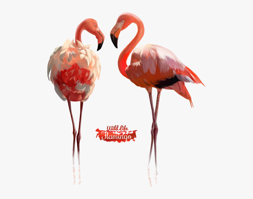 Pink Flamingo Watercolor Illustration By Kajenna - Flamingo Black Watercolor Free, HD Png Download, Free Download