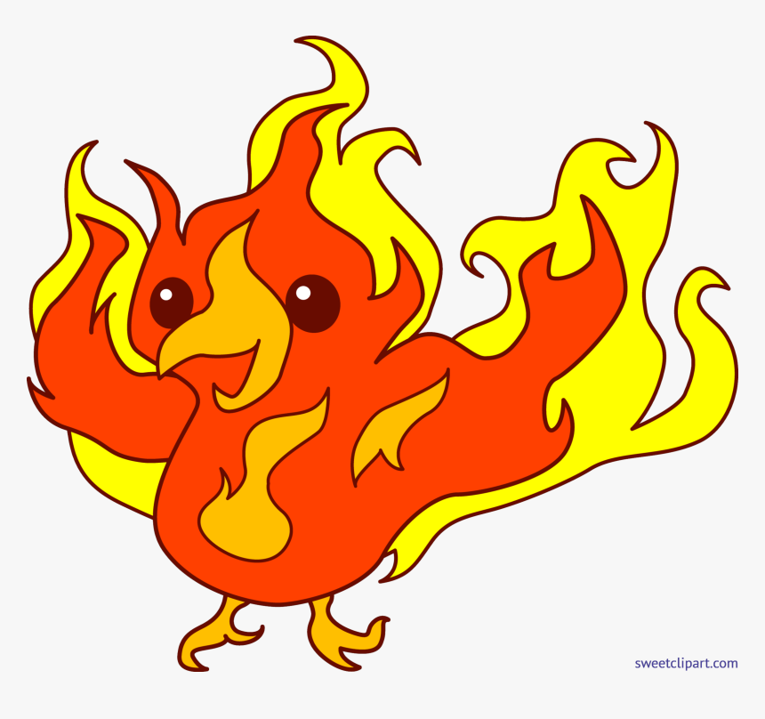 Phoenix Clipart Baby Cute Phoenix Clipart, HD Png Download, Free Download