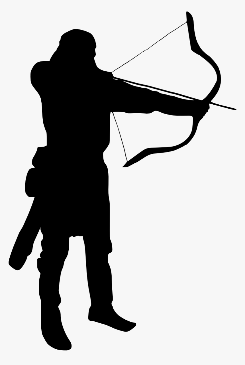 Archery Silhouette Clipart Png, Transparent Png, Free Download