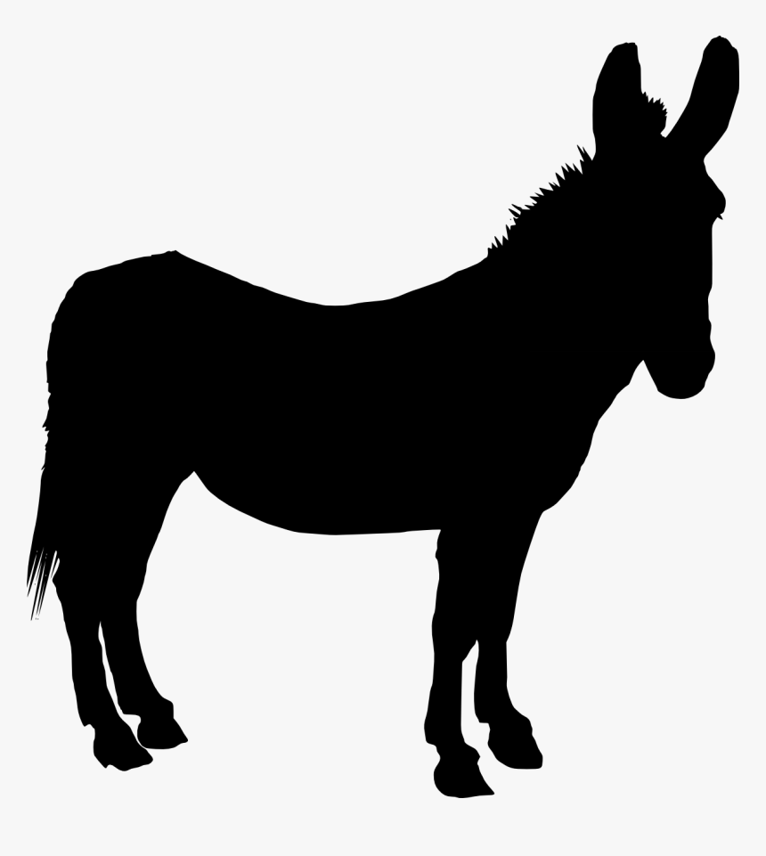 Donkey Silhouette Png, Transparent Png, Free Download