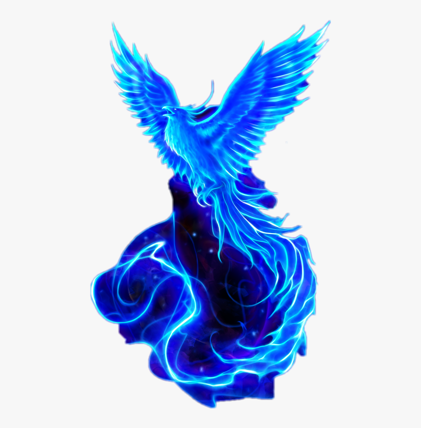 Blue Mythical Phoenix Bird, HD Png Download, Free Download
