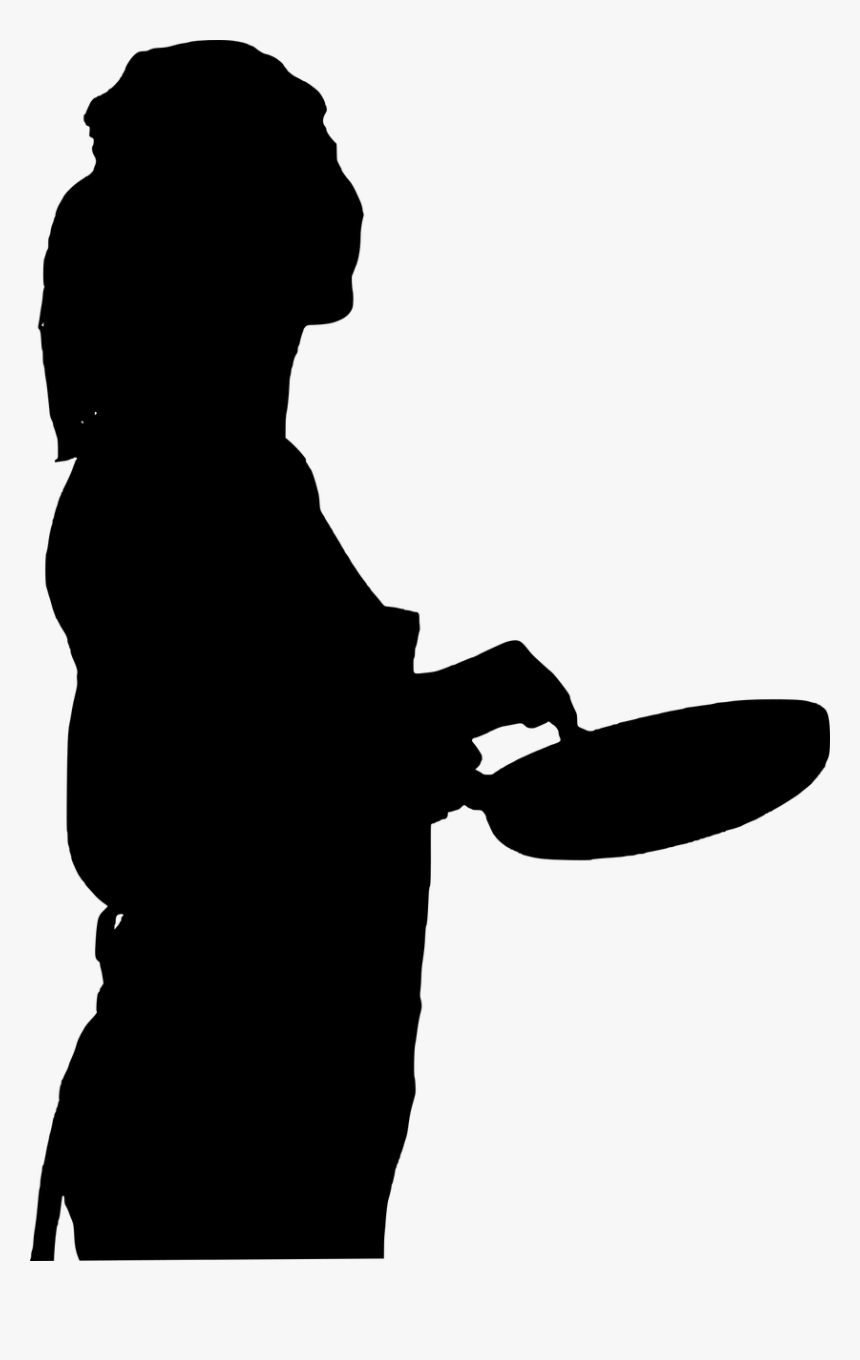 Silhouette Cooking Chef Clip Art - Woman Cooking Silhouette Png, Transparent Png, Free Download