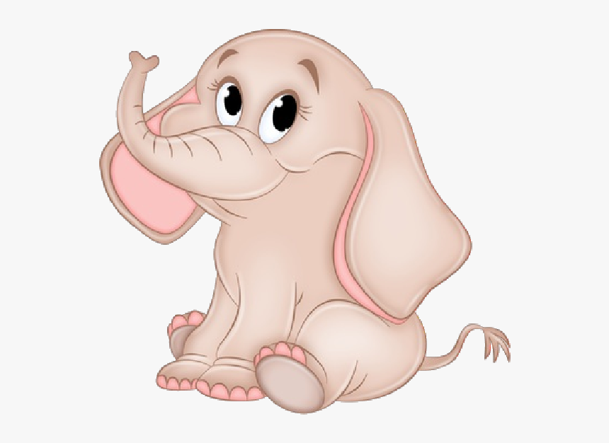 Funny Baby Elephant Images Cliparts - Pink Baby Elephant Clipart Baby Shower, HD Png Download, Free Download