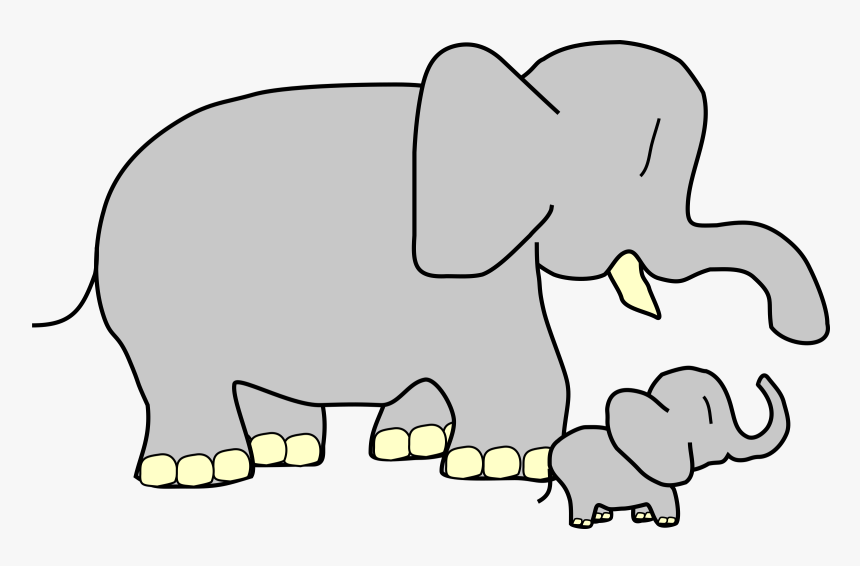 Baby Elephant - Elephant Animation Clipart, HD Png Download, Free Download