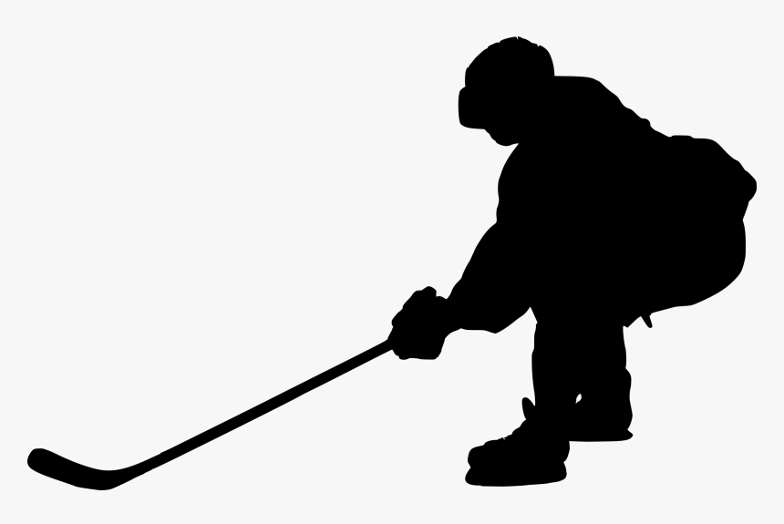 Ice Hockey Silhouette Png, Transparent Png, Free Download