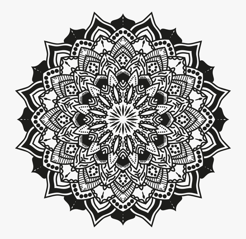 Mandala Vector Graphics Poster Illustration - Mandala Art Png Vector, Transparent Png, Free Download