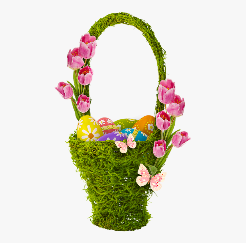 Panier D"oeufs De Pâques Png - Bouquet, Transparent Png, Free Download