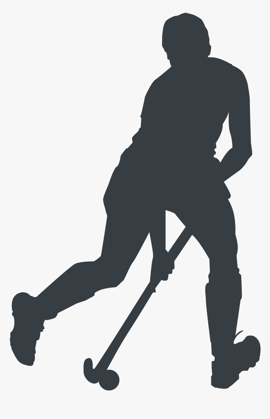 Hockey,leg,stick And Ball Games,floorball,balance - Field Hockey Hockey Silhouette, HD Png Download, Free Download