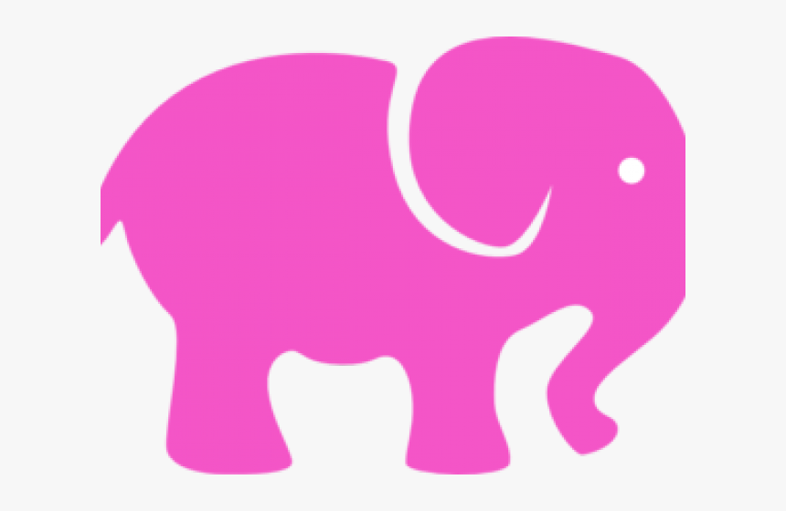 Elephant Clipart Simple - Gray Cartoon Elephant, HD Png Download, Free Download