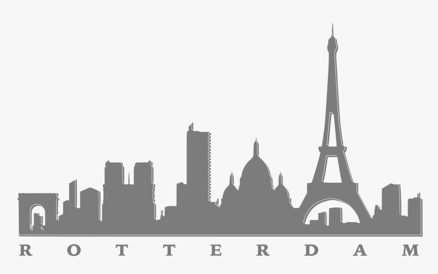 Transparent Cityscape Png - Easy Paris Skyline Silhouette, Png Download, Free Download