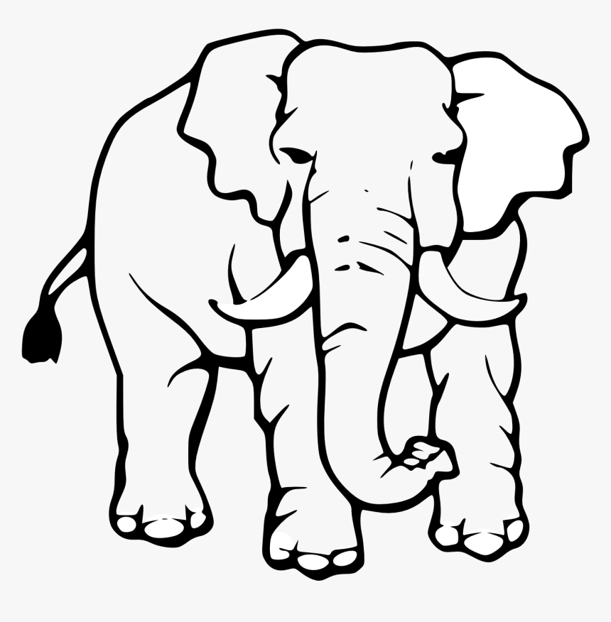 Free Download Clip Art - Elephant Images Black And White, HD Png Download, Free Download