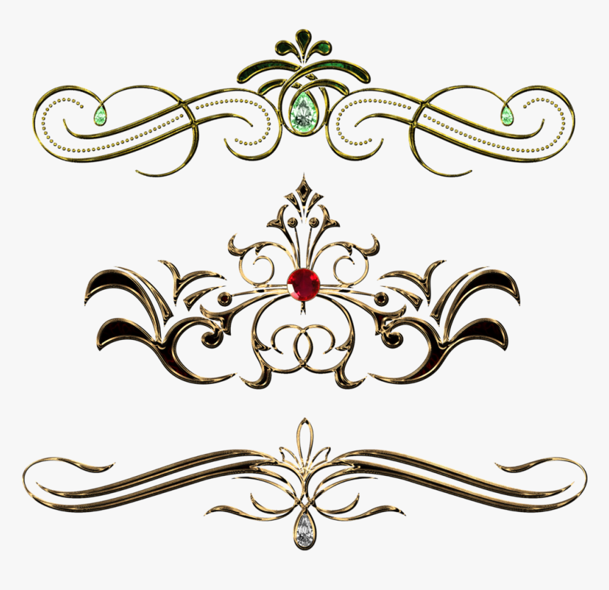 Transparent Gold Design Clipart - Vintage Pattern Design Png, Png Download, Free Download