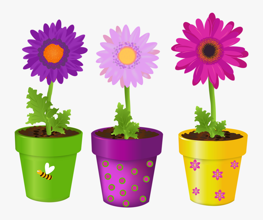 Picture My Garden Valley - Flowerpot With A Flower Clipart, HD Png Download...