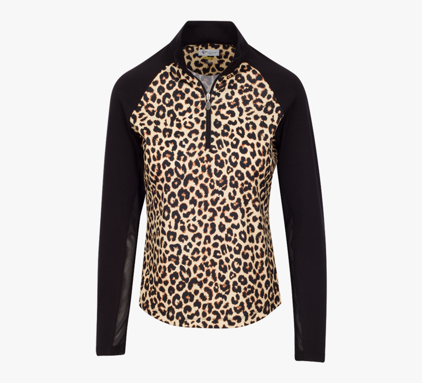 leopard print golf shirt