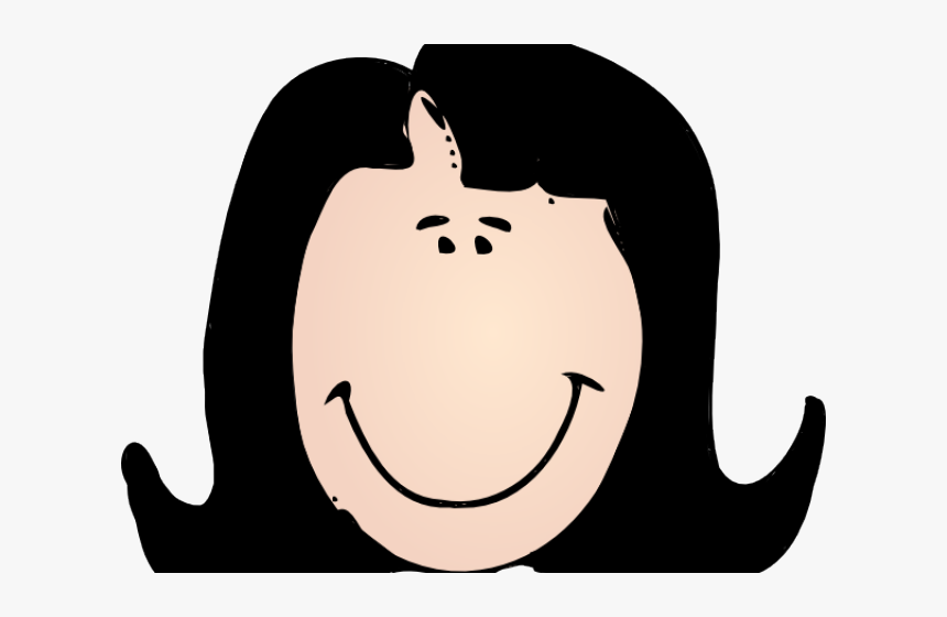 Girl Clipart Black Hair, HD Png Download, Free Download