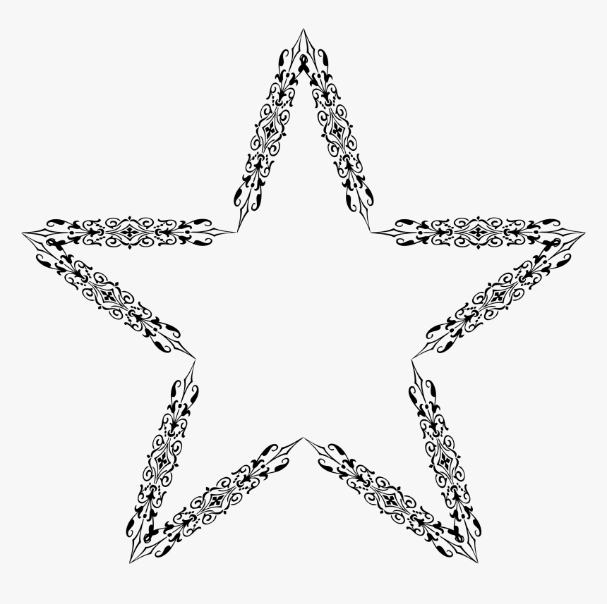 Free Cliparts Dividers Stars - Christmas Star Page Divider, HD Png Download, Free Download