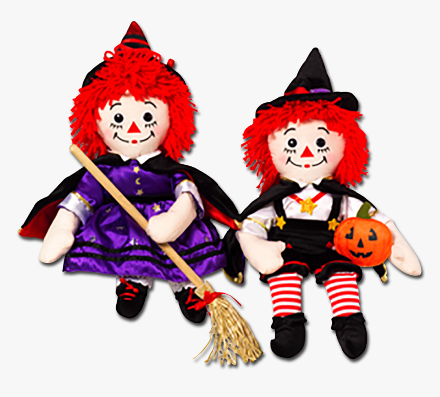 Halloween Raggedy Ann And Andy Plush Dolls, HD Png Download, Free Download