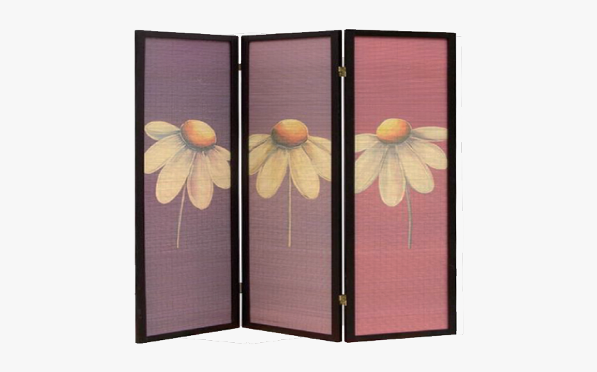 Folding Screen Room Divider- Flower - Room Divider Png, Transparent Png, Free Download