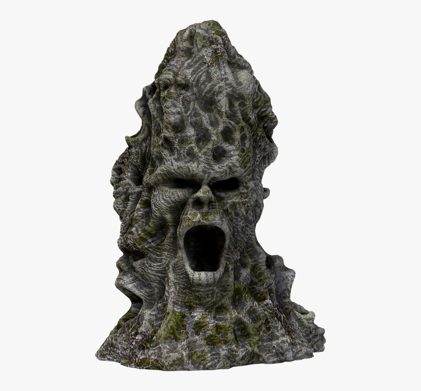 Screaming Rock, Rock, Face, Spooky, Evil, Sci-fi - Screaming Stone Face, HD Png Download, Free Download