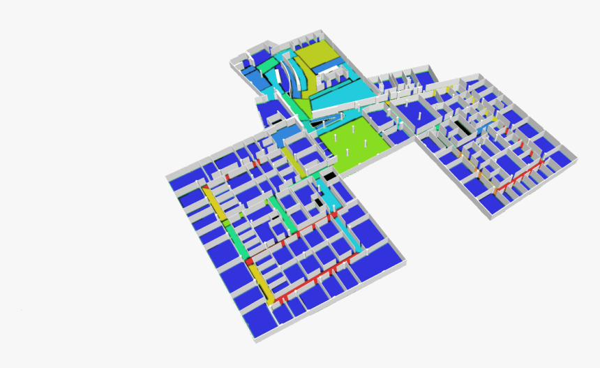 Degree Of Connectivity Convex Map Overlaid With A 3d - Plan, HD Png Download, Free Download