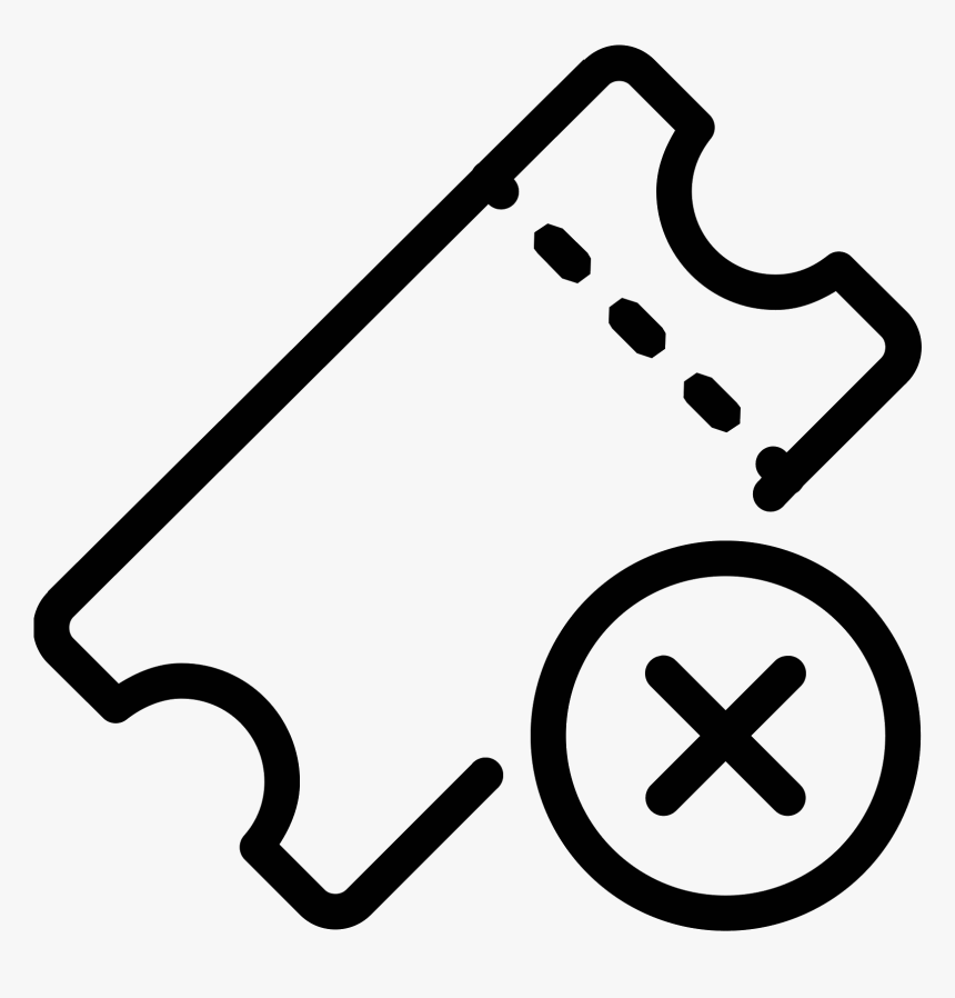 Delete Ticket Icon - Png Ticket, Transparent Png, Free Download