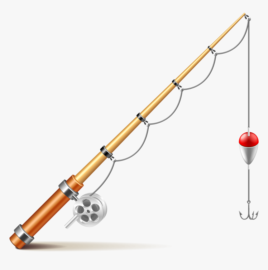 Fishing Rod Euclidean Vector Illustration - Fishing Pole Png Transparent Background, Png Download, Free Download