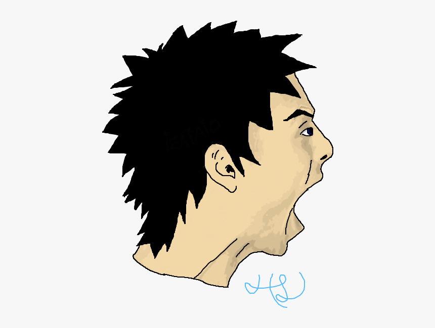 Screaming Face Profile, HD Png Download, Free Download