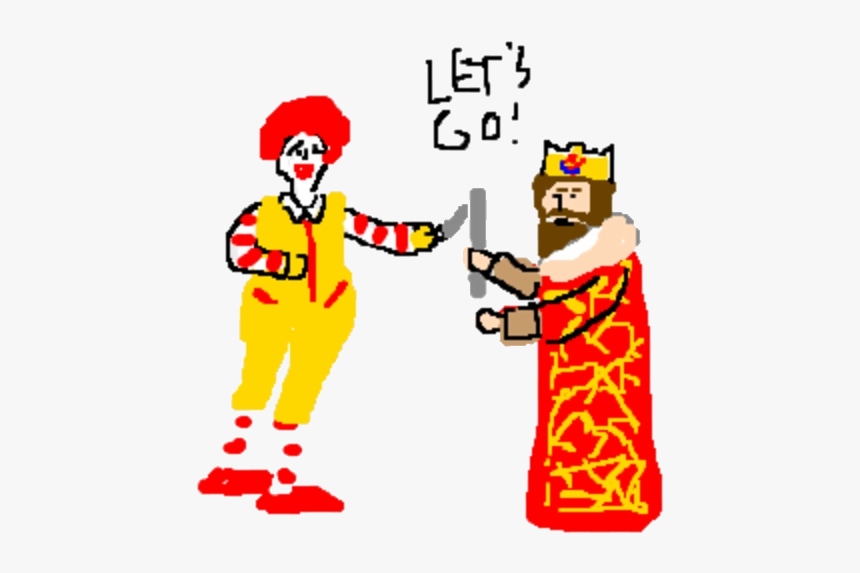 Mcdonalds Clipart Ronald Mcdonald Free Clip Art Stock - Mcdonald's Fries Versus Burger King Fries, HD Png Download, Free Download