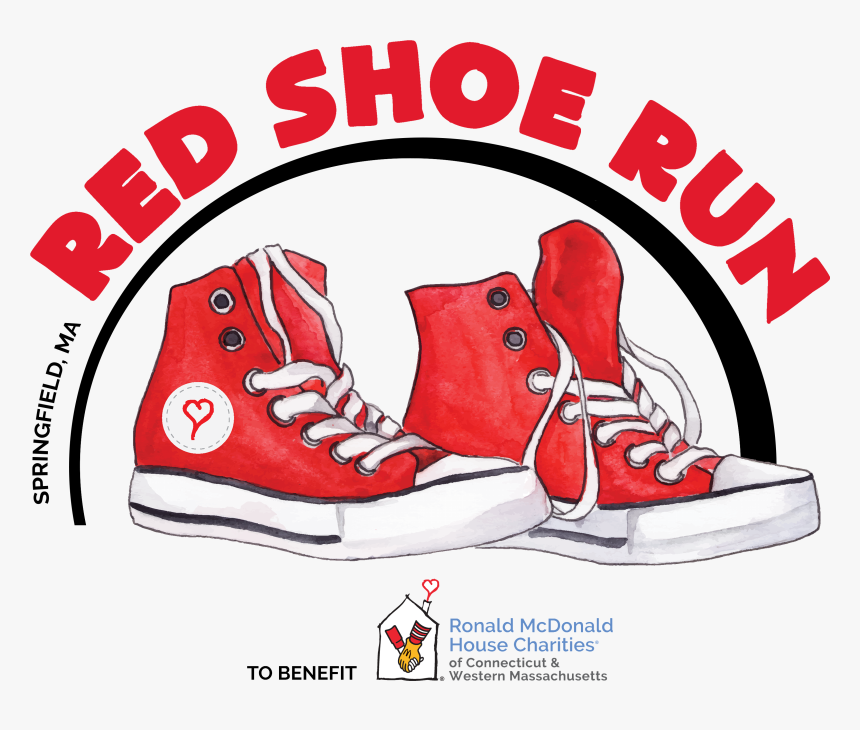Ronald Mcdonald House Of Springfield"s Red Shoe Run - Cartoon Lace Up Shoes, HD Png Download, Free Download