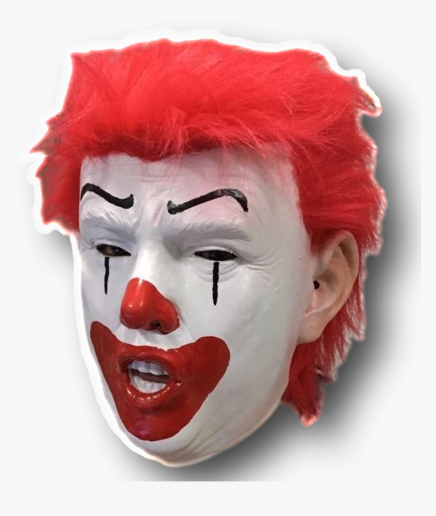 Ronald Mcdonald Face Png - Trump Clown Mask, Transparent Png, Free Download