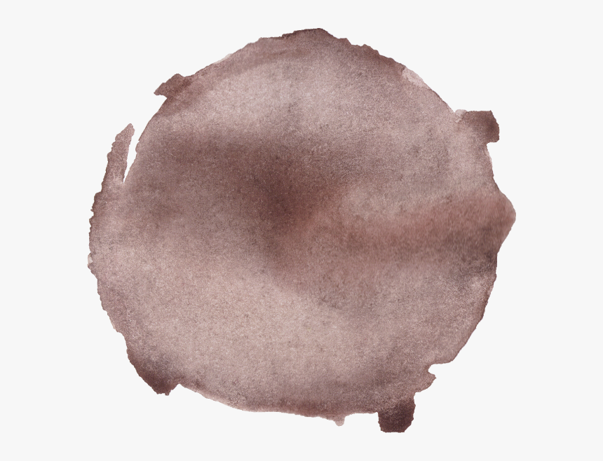 Watercolor Circle Dark Brown - Brown Watercolor Circle Png, Transparent Png, Free Download