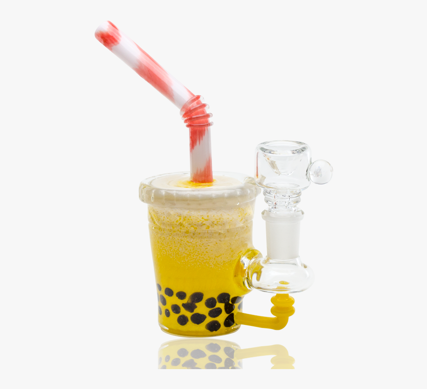 Boba Tea Custom Mini Rig Water Bubbler By Empire Glassworks - Mini Glass Boba Tea Container, HD Png Download, Free Download